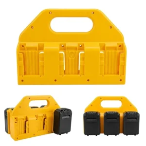 PERSISTINVISITING Battery Storage Holder Compatible with DeWALT 20V MAX DCB Series Batteries, 4-Slot / 6-Slot Portable Battery Organizer