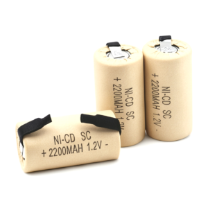 PERSISTINVISITING｜1.2V 2200mAh Sub-C (SC) Ni-Cd Rechargeable Battery Cell with Solder Tabs for DIY Power Tool Pack Repair