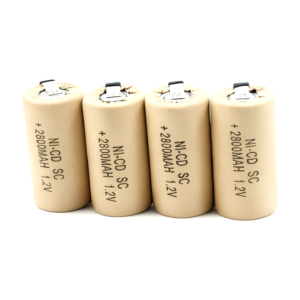 PERSISTINVISITING｜1.2V 2800mAh Ni-Cd SC Rechargeable Battery Cell with Solder Tabs for DIY Battery Pack Replacement