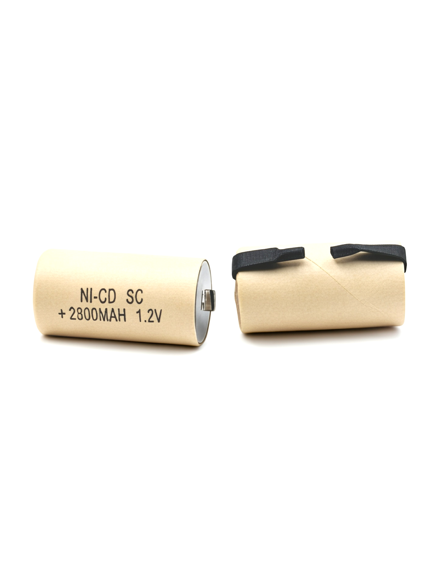 PERSISTINVISITING|1.2V 2800mAh Ni-Cd SC Rechargeable Battery Cell with Solder Tabs for DIY Battery Pack Replacement - Image 2