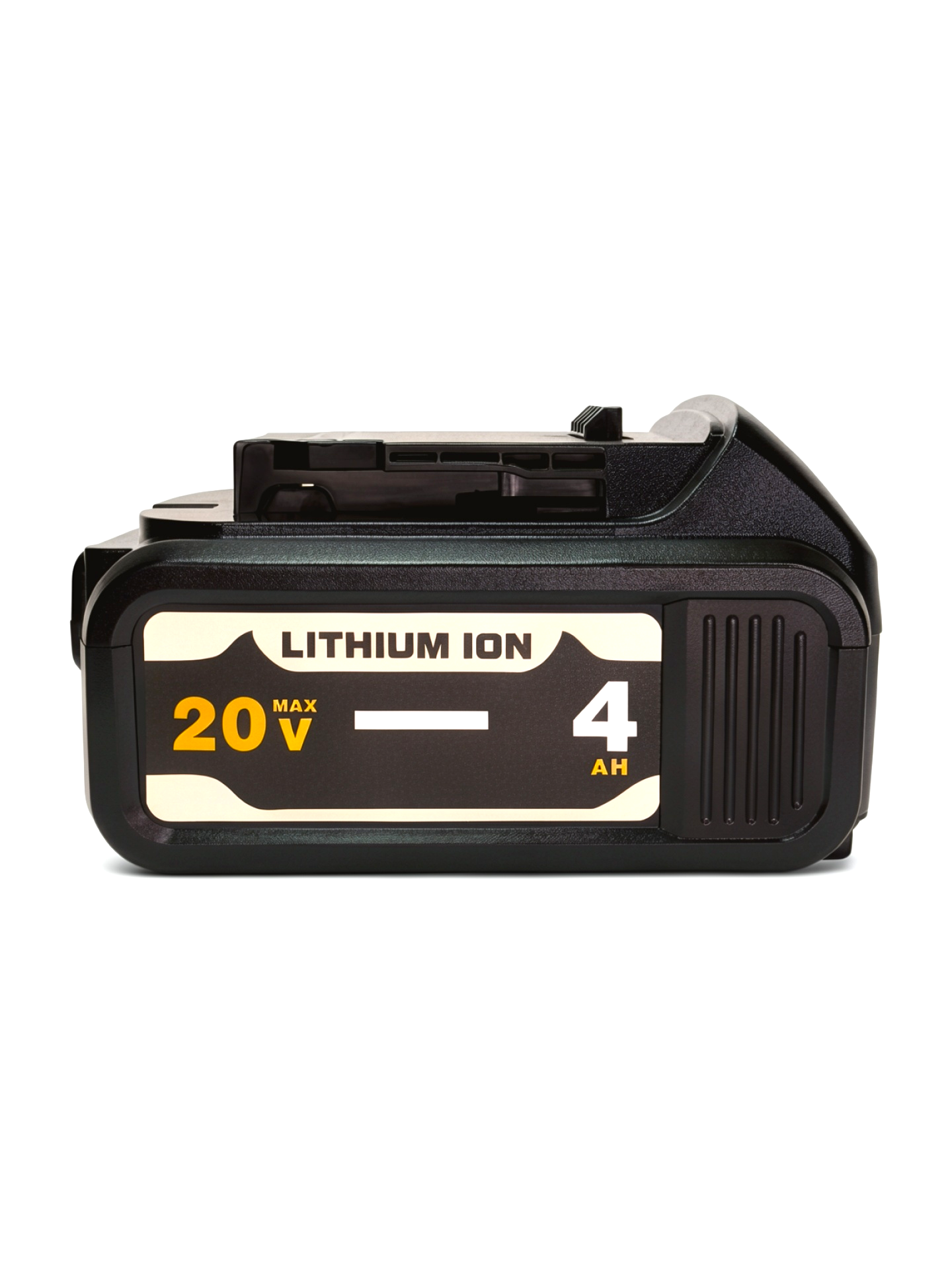 PERSISTINVISITING 20V 4.0Ah replacement battery side view compatible with DEWALT 20V MAX tools